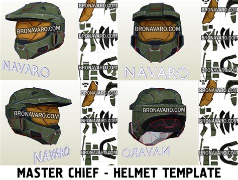 Halo Master Chief Helmet Template - Halo Pepakura by BRO-NAVARO on ...