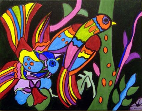 Mexican Folk Art Animals Paintings - bmp-flatulence