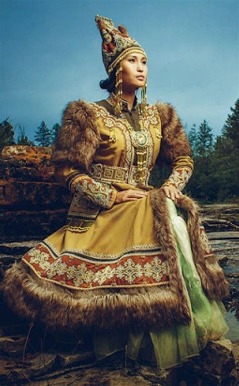 Siberian national costumes Yakutia Russia Traditional Fashion ...