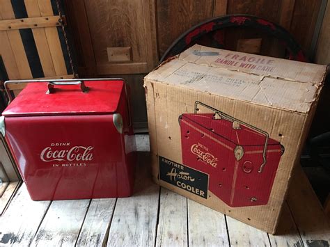 Vintage Coke Cooler, Coca Cola Cooler, Coca Cola Collectibles, Metal ...