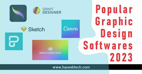 Popular Graphic Design Softwares 2023 - HaseebTech