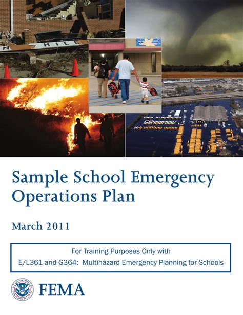 sample school emergency plan