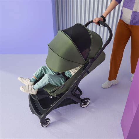 Bugaboo Butterfly seat stroller Midnight black sun canopy, midnight black fabrics, black chassis ...