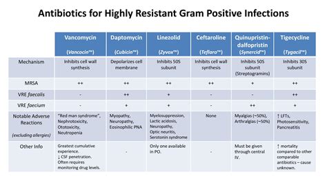 Gram Positive Cocci Antibiotics