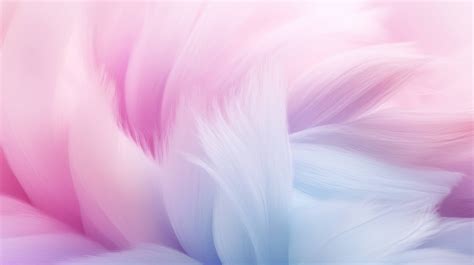 Wispy strands of colorful cotton candy against a pastel background, creating an abstract ...