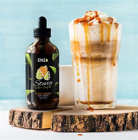 Toffee Caramel Liquid Stevia Drops 4oz (120ml) – Enzo Organic Stevia Powder and Liquid Stevia Drops