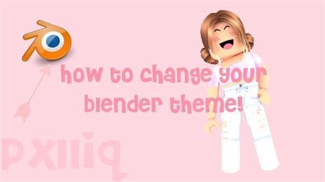 How to change your blender theme to pink! | Pxlliq - YouTube