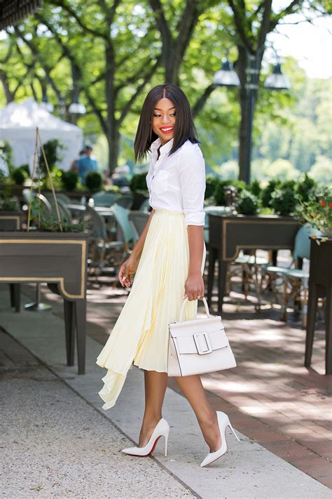 Asymmetric Pleated Skirt For Work - Jadore-Fashion