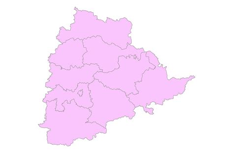 Telangana District Telangana Village Shapefile – Revolutionary GIS, telangana map HD wallpaper ...