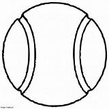 Tennis Ball coloring Page sketch template
