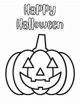 Happy Jack O Lantern Coloring Pages sketch template