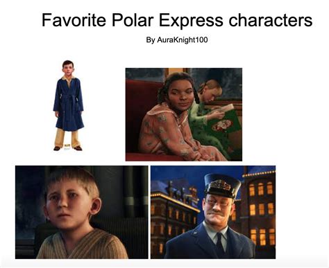 Favorite Polar Express characters by AuraKnight100 on DeviantArt