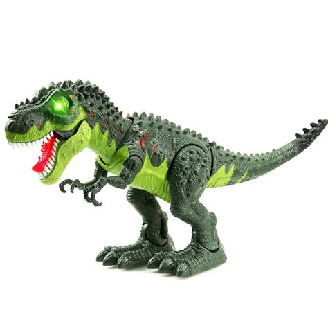 WonderPlay Walking Dinosaur T-Rex Toy Figure with Lights and Sounds ...