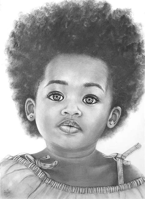 Dessin -Portrait enfant aux crayons par la Bulle à Béa- Format A4 | Portrait dessin, Portrait au ...