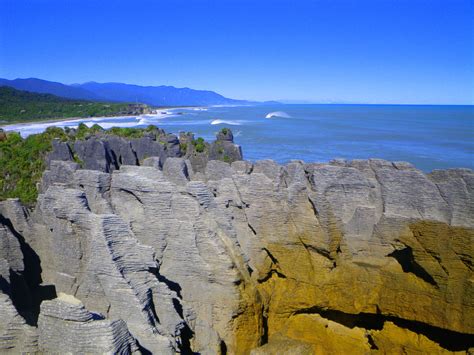 Pancake Rocks, New Zealand. Pancake Rocks, New Zealand, Mount Rushmore, Coastline, Mountains ...