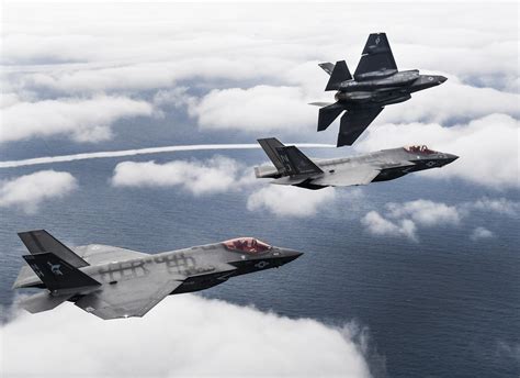 Three F-35C Lightning II aircraft complete a flight over E… | Flickr