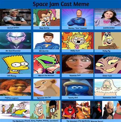 My Own Space Jam Cast by lh1200 on DeviantArt