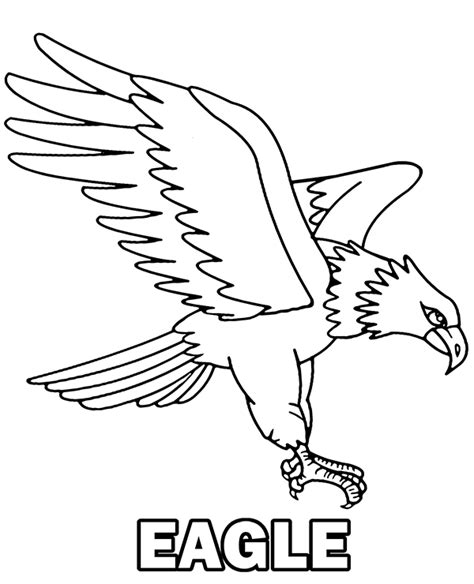 Eagle coloring page to print