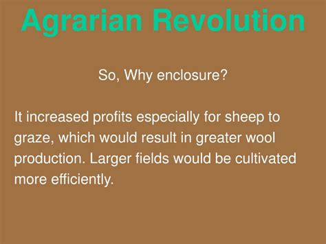 PPT - Agrarian and Industrial Revolution PowerPoint Presentation, free ...