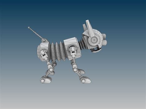 Robot Dog 3D Model Game ready rigged .max .obj .fbx - CGTrader.com