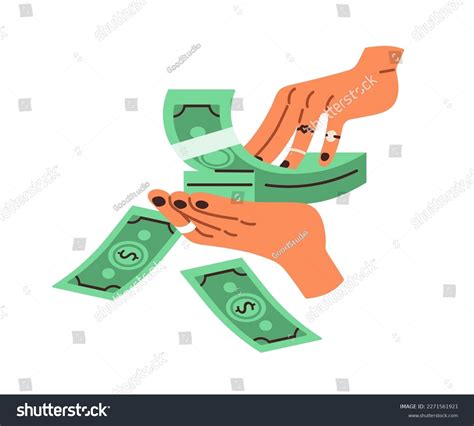 Spending Throwing Wasting Money Rich Wealthy Stock Vector (Royalty Free ...