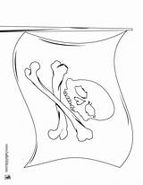 pirate flag coloring Page  Clip Art Library sketch template