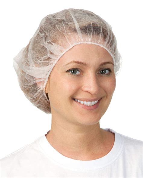 1000 Pack White Bouffant Caps 24". 10g Hair Caps with Elastic Stretch Band. Disposable ...