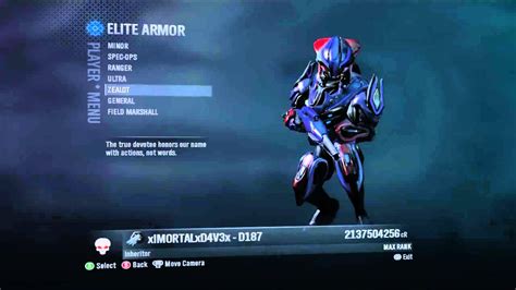 Halo Reach Armor Unlock Ranks