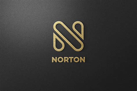 Norton Embossed Logo Mockup | Creative Market