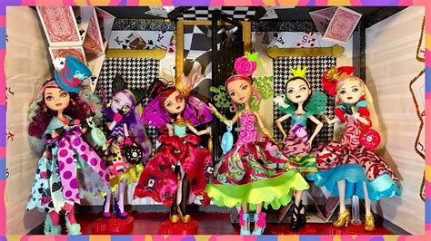 Way Too Wonderland Dolls UNROOM Room Tour ~Ever After High~ Doll House Display Box Room - YouTube