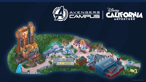 First Look: Guide Map for Avengers Campus at Disney California ...