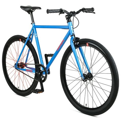 Retrospec Mantra V2 Single Speed Fixed Gear Bicycle with Sealed Bearing Hubs, Sky Blue, 53cm-m ...