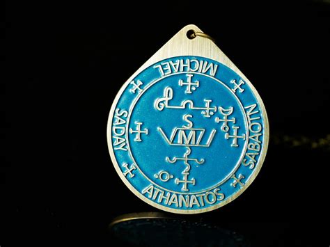 Archangel Michael Sigil Pendant Necklace Archangel Seal - Etsy