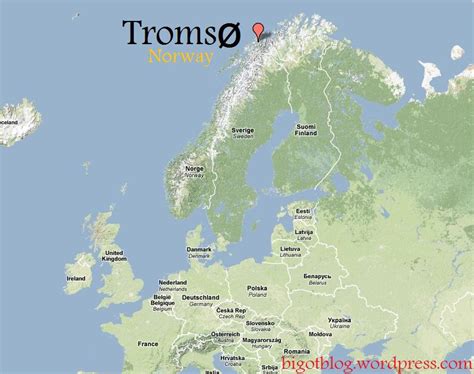 tromso-map | Arctic Life at 69⁰N - Tromsø, Norway