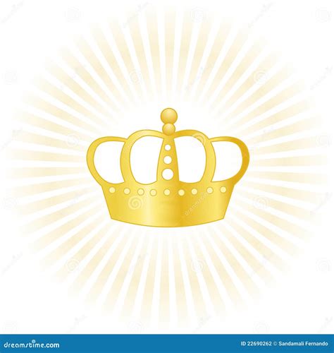 Gold crown company logo stock vector. Illustration of artistic - 22690262