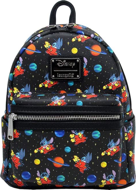 Loungefly x Disney Lilo and Stitch in Space Allover-Print Mini Backpack ...