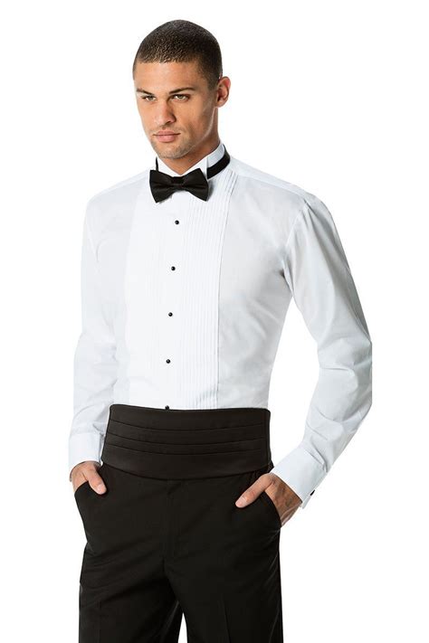 "Franco" White Wingtip Tuxedo Shirt | White tuxedo shirts, Tuxedo ...