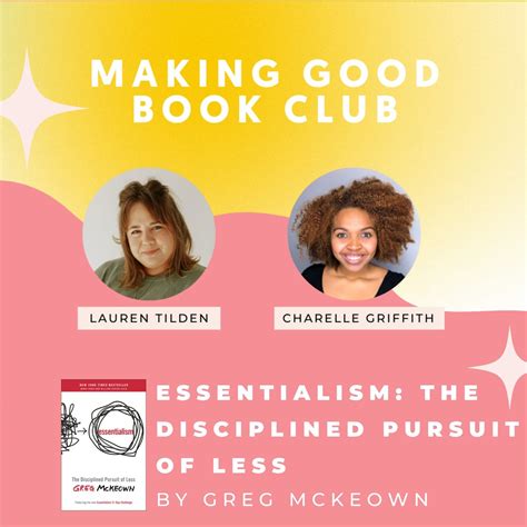 171: Making Good Book Club #17: Essentialism — Making Good: Small Business Podcast