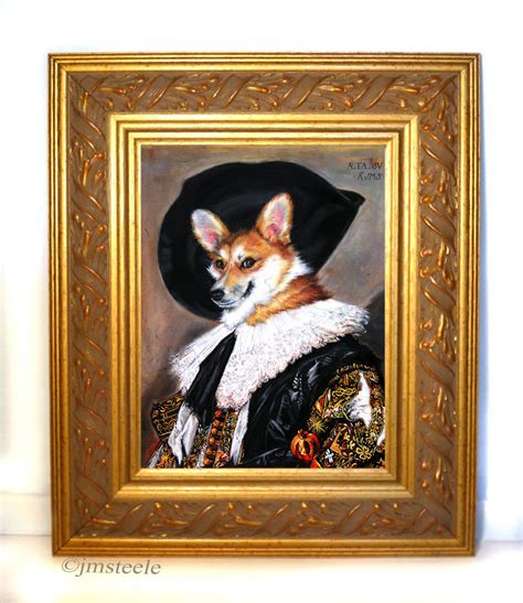 Corgi Painting Corgi Print Corgi Art Dog Portrait Giclee | Etsy