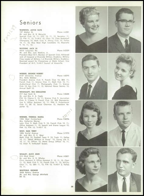 1960 West High School Yearbook | West high school, High school yearbook ...