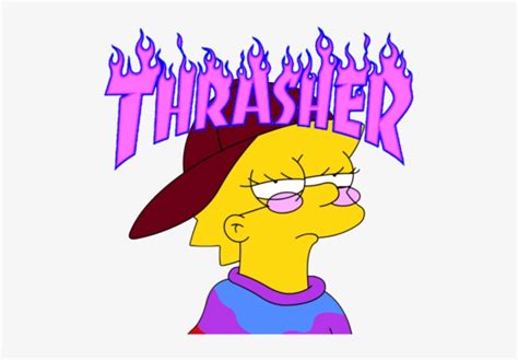 Download Thrasher Blue Flame Logo - HD Transparent PNG - NicePNG.com