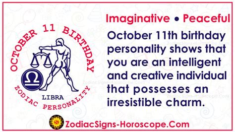 October 11 Zodiac (Libra) Horoscope Birthday Personality and Lucky Things