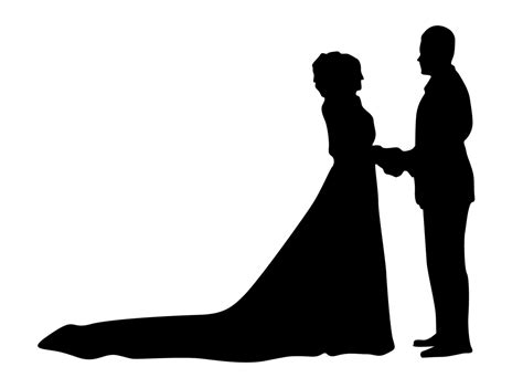 Wedding Bride Couple Silhouette 12904515 PNG