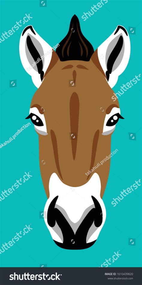 Przewalskis Wild Horse Vector Illustration Stock Vector (Royalty Free ...