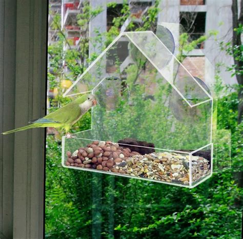 Aliexpress.com : Buy Window bird feeders CLEAR GLASS WINDOW VIEWING BIRD FEEDER HOTEL TABLE SEED ...