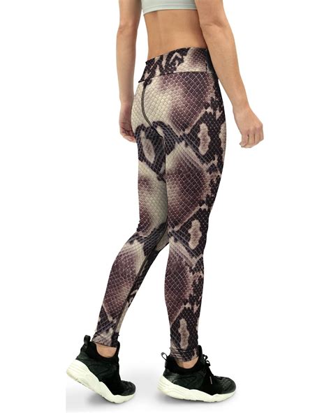 Anaconda Snake Skin Yoga Pants