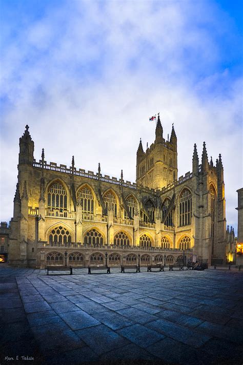 Stunning Beauty of Bath Abbey At Dusk Photograph by Mark Tisdale - Fine Art America