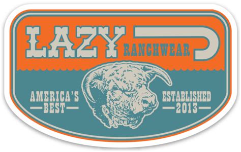 Lazy J Ranch Wear Olive and Orange Sticker – Lazy J Ranch Wear Stores