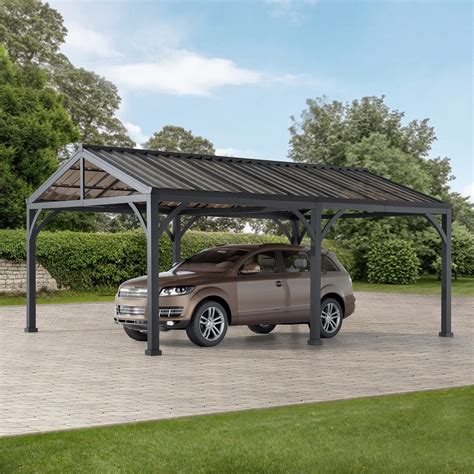 Buy AutoCove Newville 20 ft. x 14 ft. Heavy Duty Outdoor Carport with ...