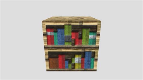 Minecraft Bookshelf - Download Free 3D model by HRalsei [ae8b80e] - Sketchfab